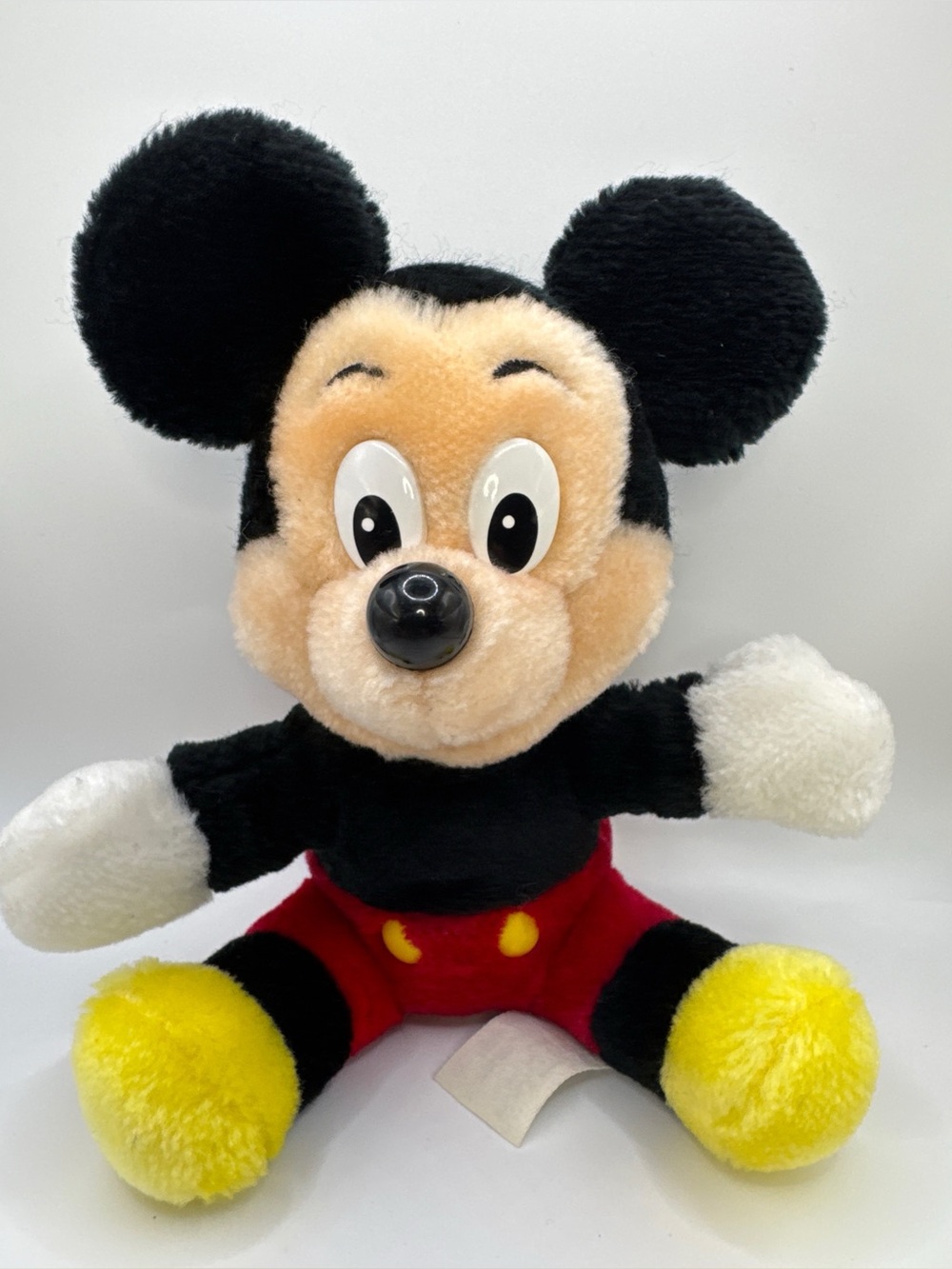 Vintage Disneyland Walt Disney World Mickey Mouse Plush Stuffed Animal 7.5”